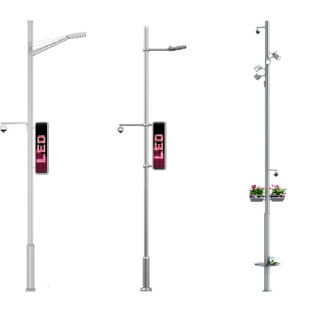 智能路燈 廠家特色WIFI充電樁監控廣告屏多功能LED智慧路燈