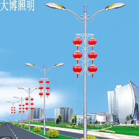 大博照明 LED路燈 批發(fā)戶外防腐防銹熱鍍鋅中國結路燈