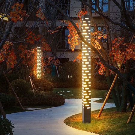 方形景觀燈激光切割鏤空工藝特色售樓部廣場小區庭院燈廠家批發