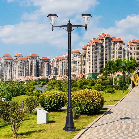 新款特色節(jié)能光伏太陽能庭院燈戶外防水鋁制歐式LED景觀燈