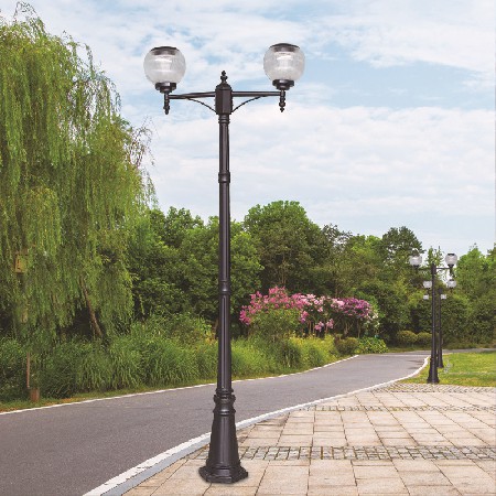 LED景觀燈球形歐式壓鑄鋁庭院燈小區(qū)廣場公園3米特色照明燈批發(fā)