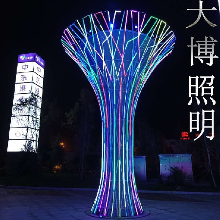 定制生命之樹不銹鋼大型景觀燈戶外裝飾藝術廣場小區造型景觀燈