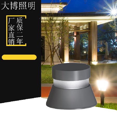 LED特色草地燈小區庭院鋁制圓柱草坪燈4W簡約現代防水廠家批發