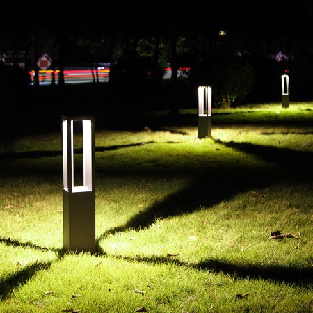 led草坪燈工程款方柱庭院燈小區花園特色四面光影效果廠家批發